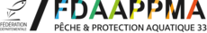 Logo avec poisson qui saute et le sigle de l’association 