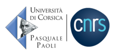 Logos de l'Université de Corse et du CNRS Logos de l'Université de Corse et du CNRS