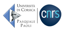 Logos de l'Université de Corse et du CNRS