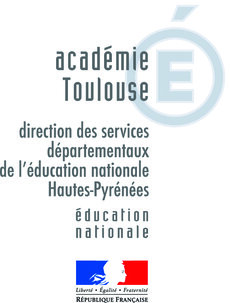 logo de la direction des services départementaux de l'éducation nationale Hautes-Pyrénées