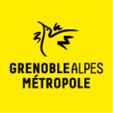 Logo jaune Grenoble Alpes Métropole