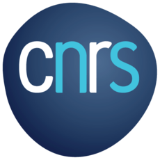 logo du CNRS en bleu et blanc