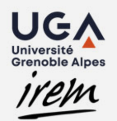 logo textuel UGA et irem en noir